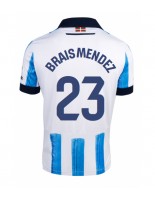 Real Sociedad Brais Mendez #23 Domácí Dres 2023-24 Krátký Rukáv